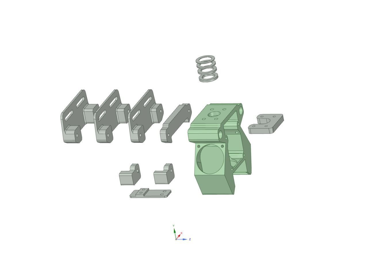 SFEvo E3Dv5 cooling system for i3mega and other printers 3D print model_12
