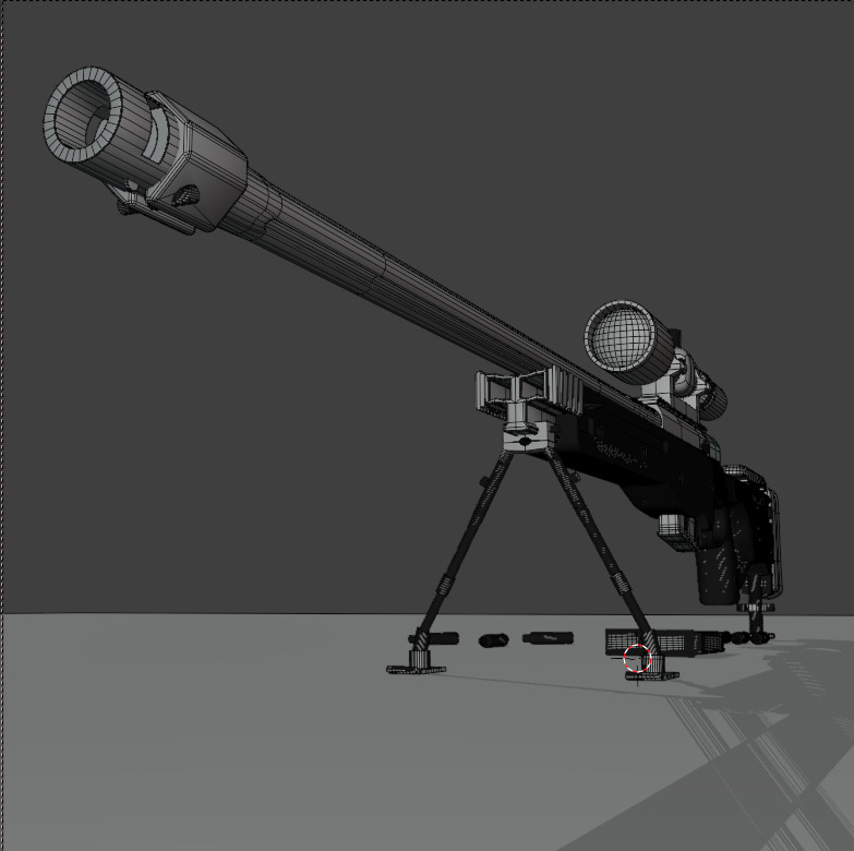 AWM Sniper 3D model_2