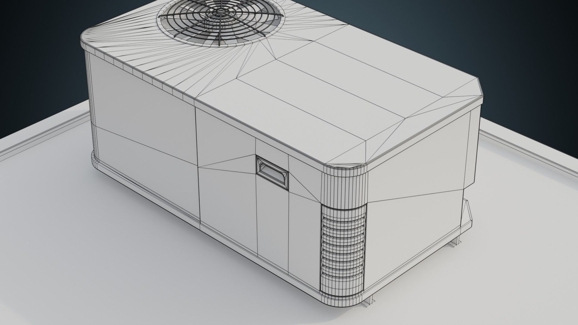 Building 4B Low-poly 3D model_12