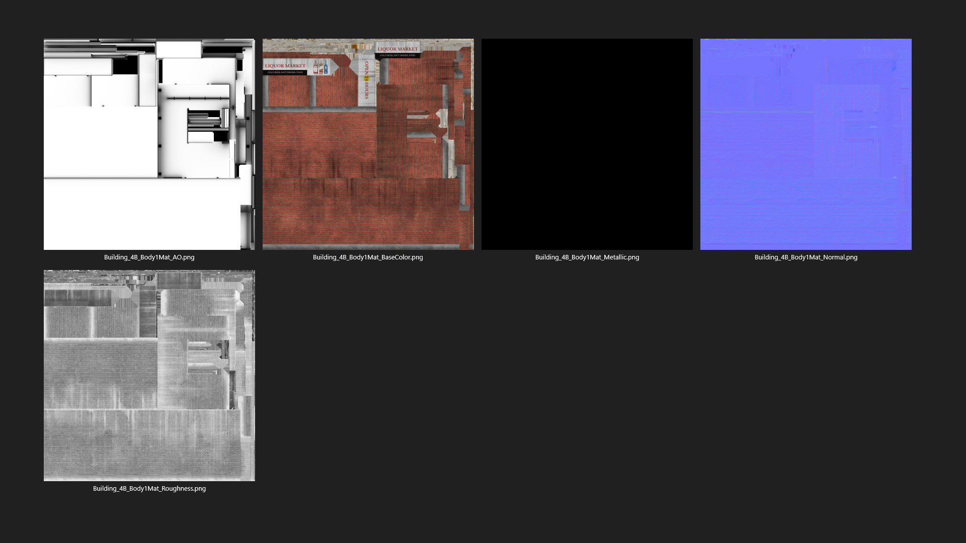 Building 4B Low-poly 3D model_15