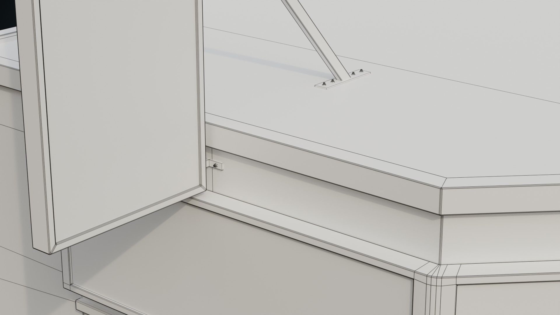 Building 4B Low-poly 3D model_10