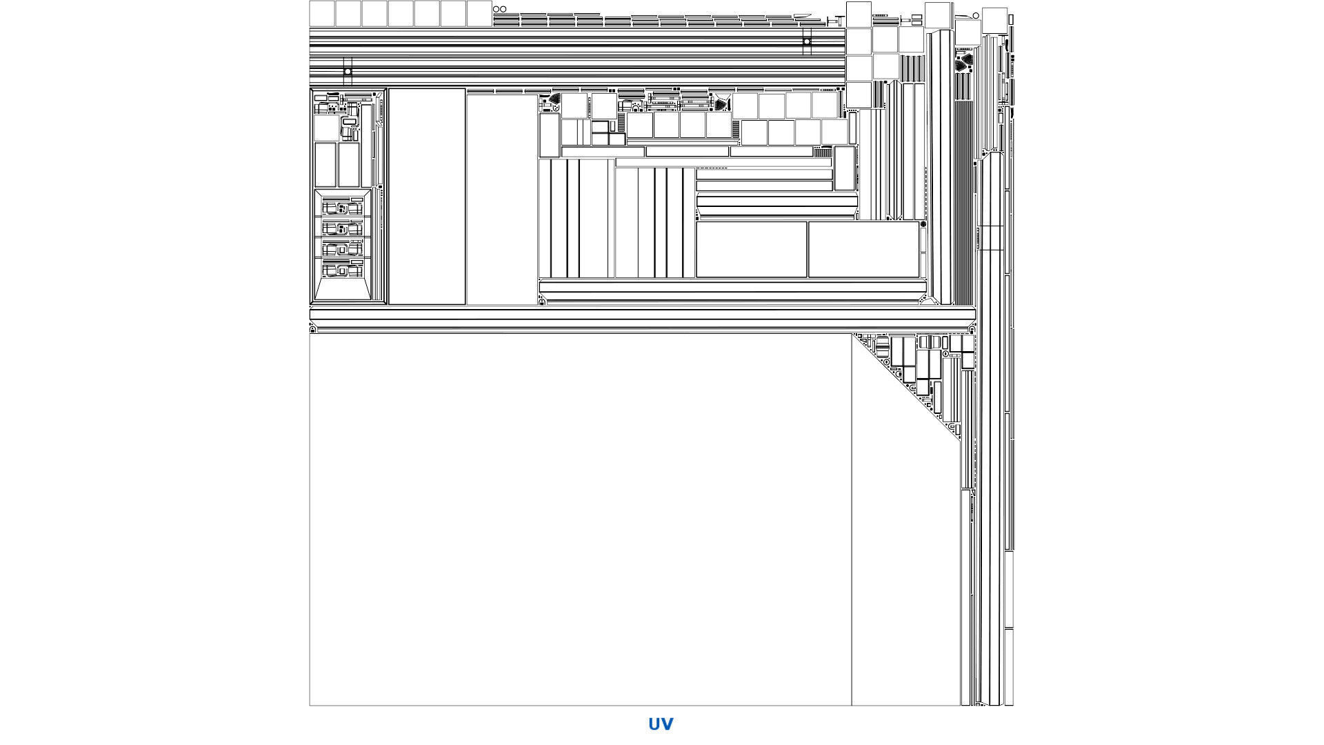 Building 4B Low-poly 3D model_16