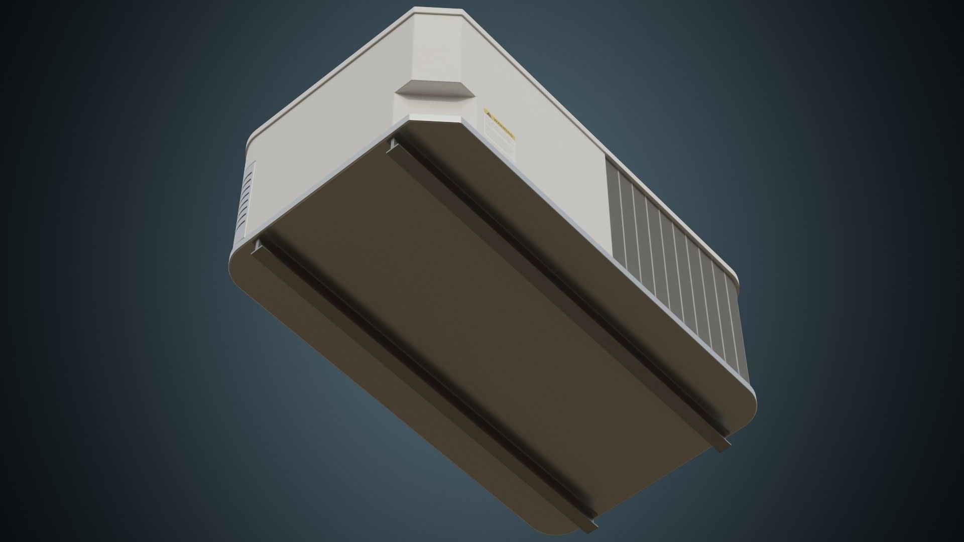 Rooftop AC Unit 3A Low-poly 3D model_4