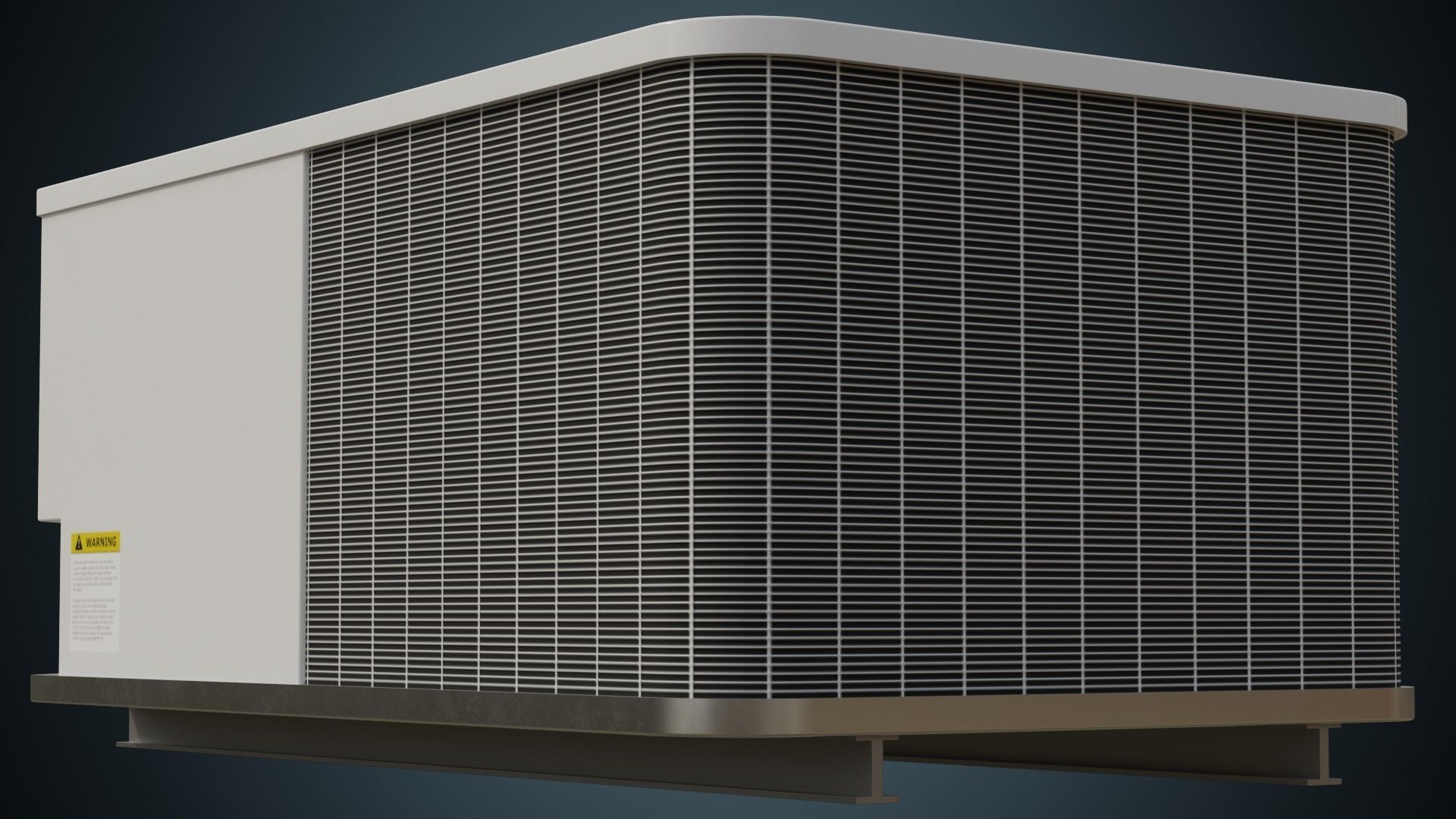 Rooftop AC Unit 3A Low-poly 3D model_3