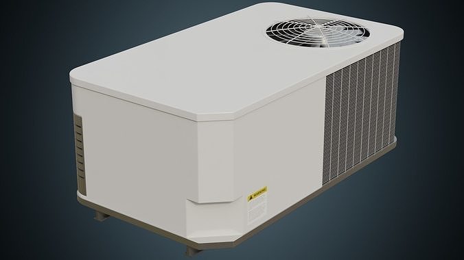Rooftop AC Unit 3A Low-poly 3D model