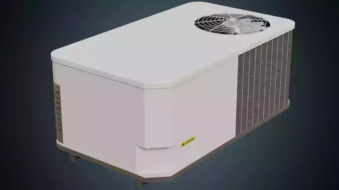 Rooftop AC Unit 3A Low-poly 3D model