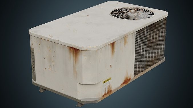 Rooftop AC Unit 3B Low-poly 3D model