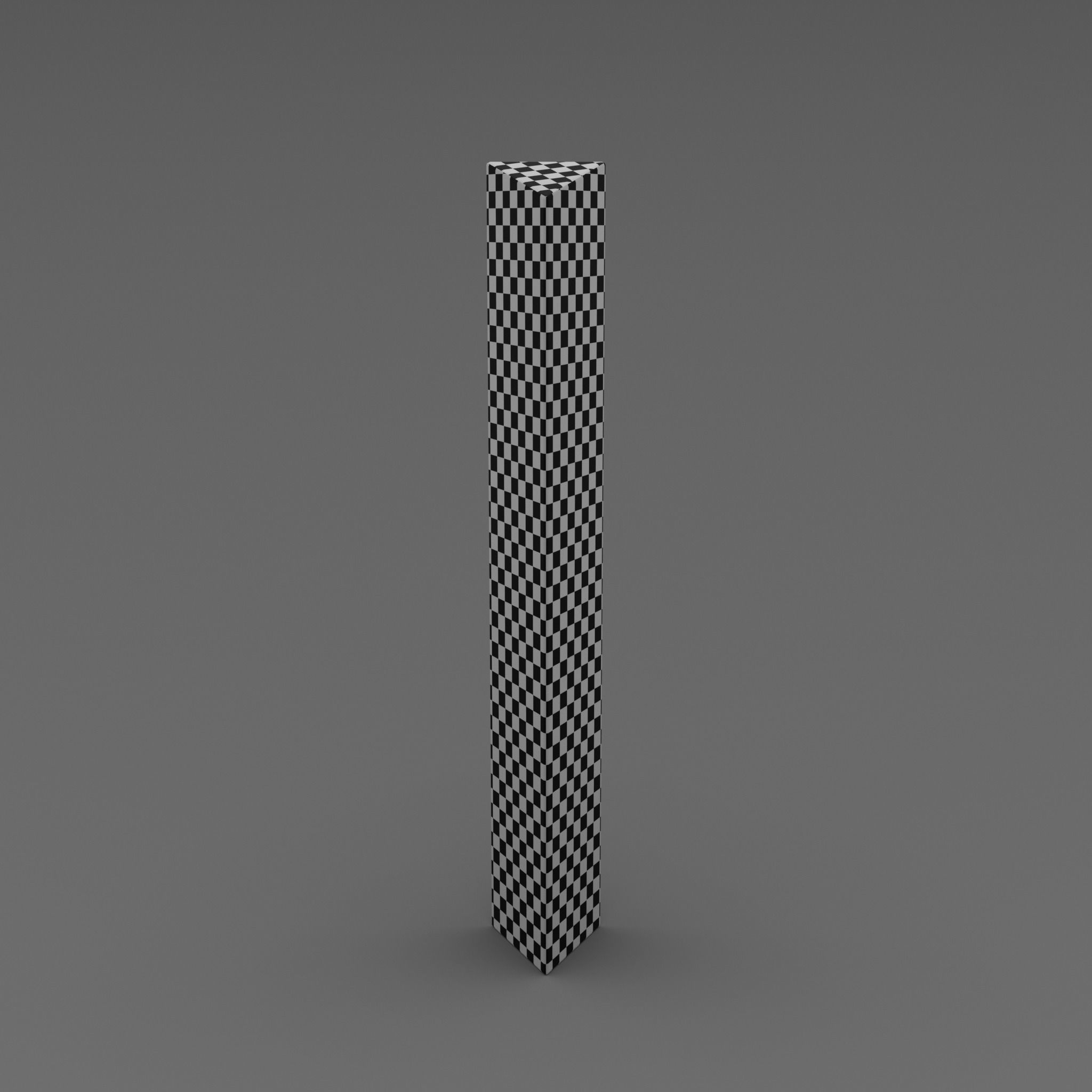 Monolith golden post Low-poly 3D model_2