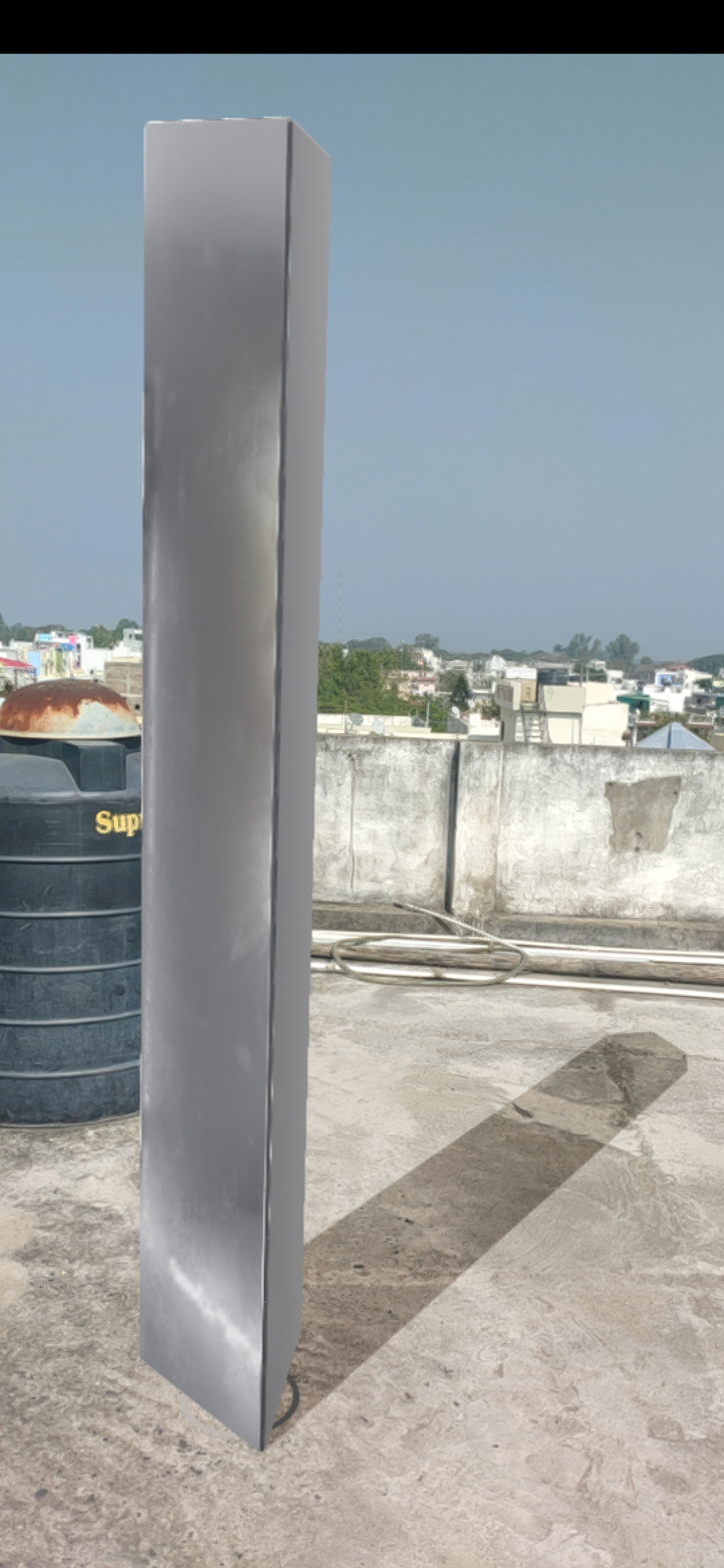 Monolith golden post Low-poly 3D model_4