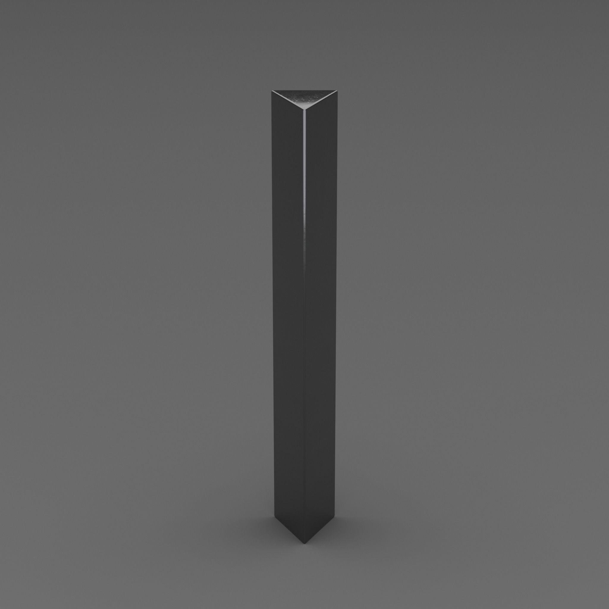 Monolith golden post Low-poly 3D model_1