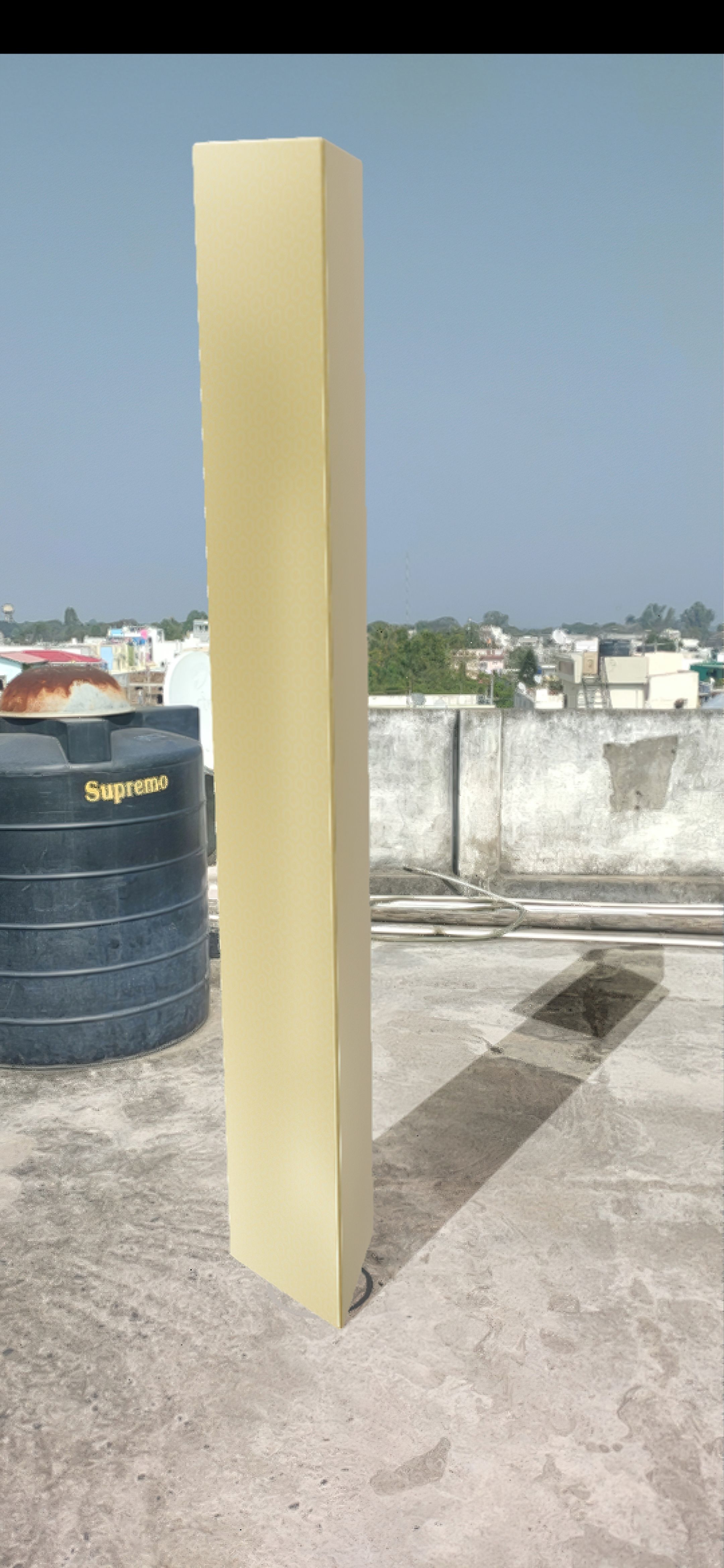 Monolith golden post Low-poly 3D model_3