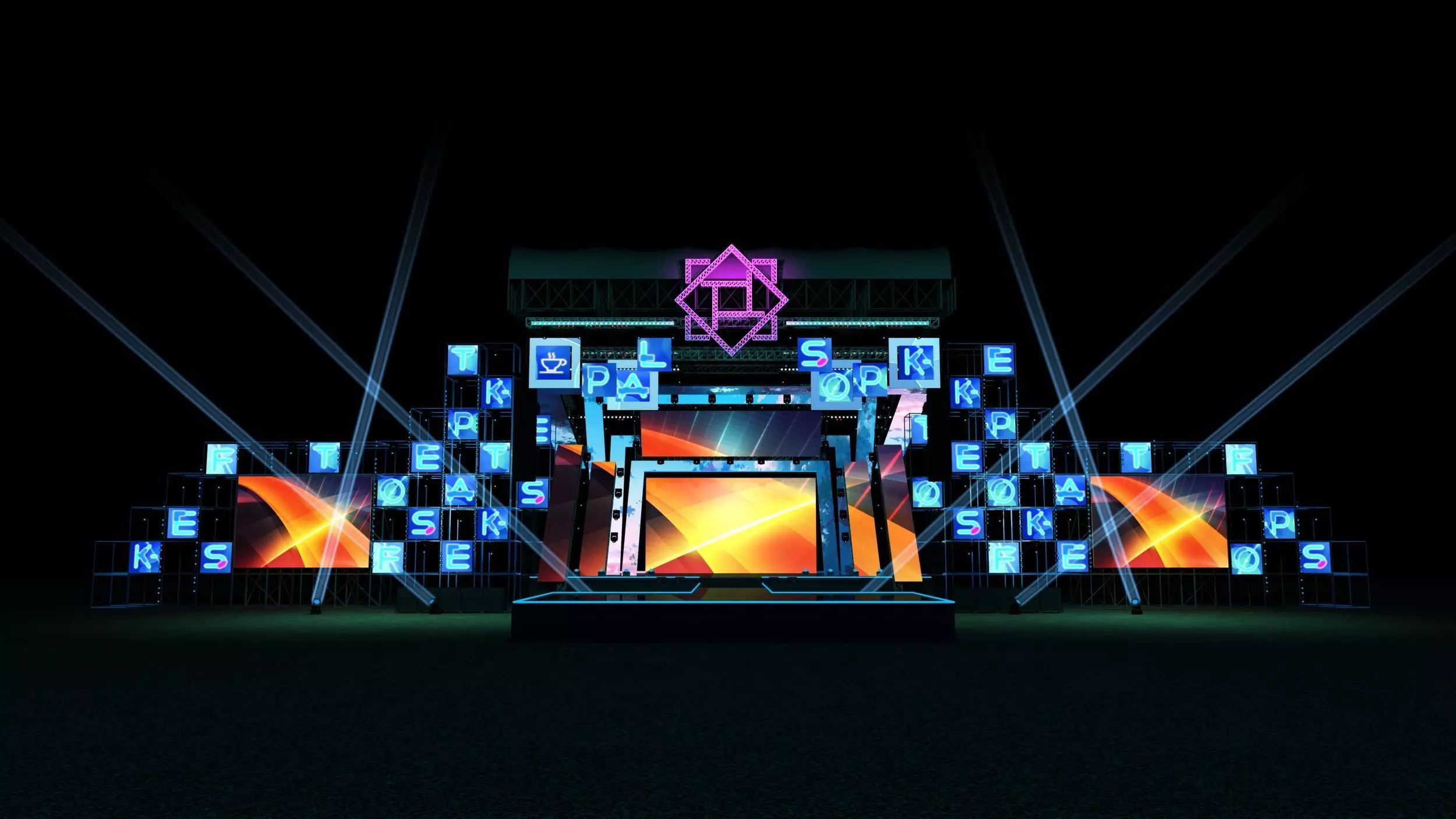 Concert Stage-Design 20210120B 3D model_0