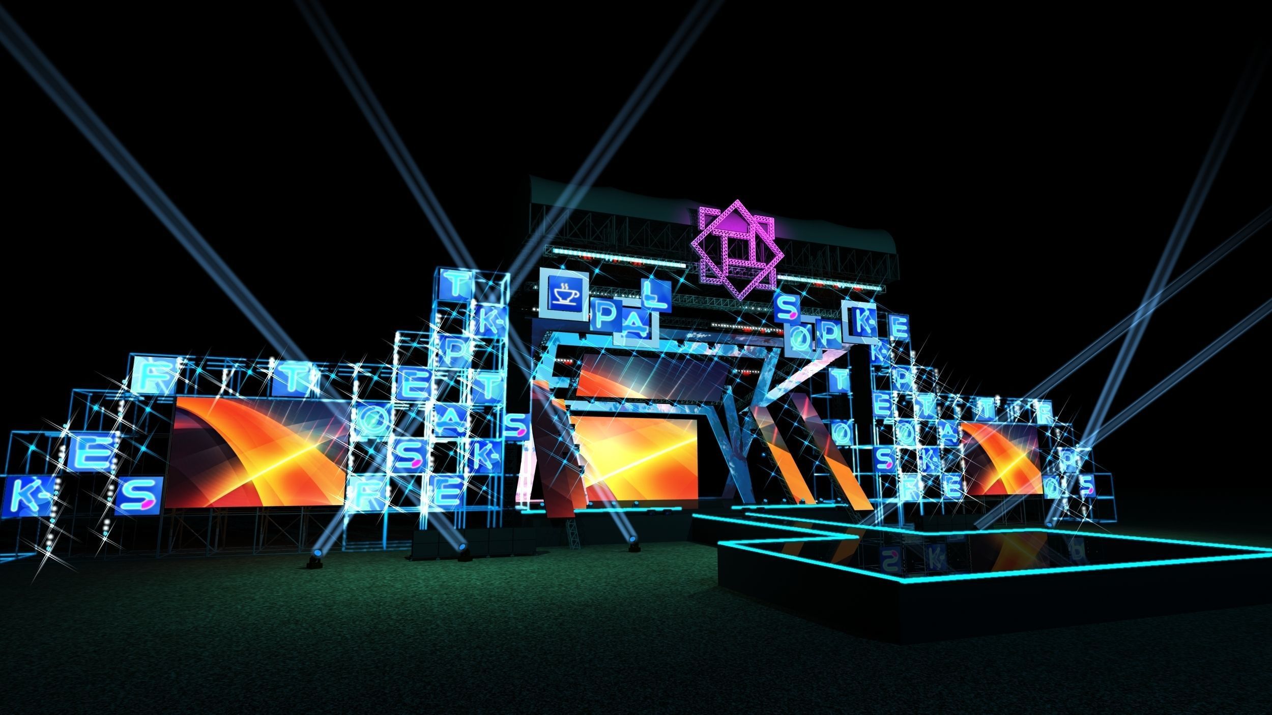 Concert Stage-Design 20210120B 3D model_2