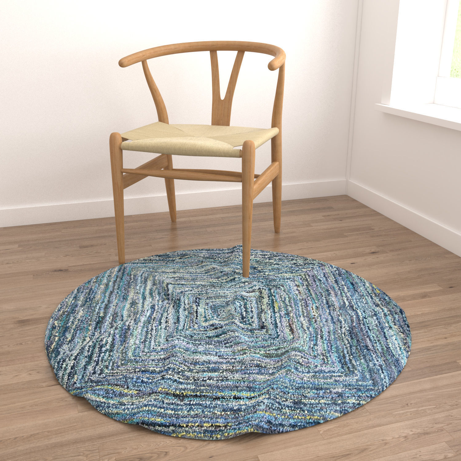 Round Rug Set 247 3D model_3