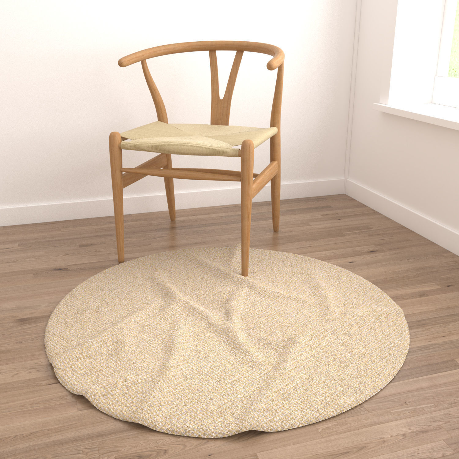 Round Rug Set 248 3D model_3