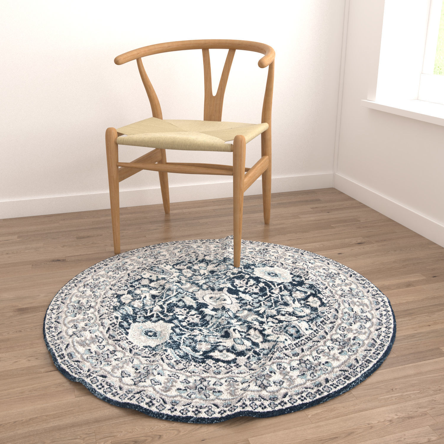Round Rug Set 250 3D model_3