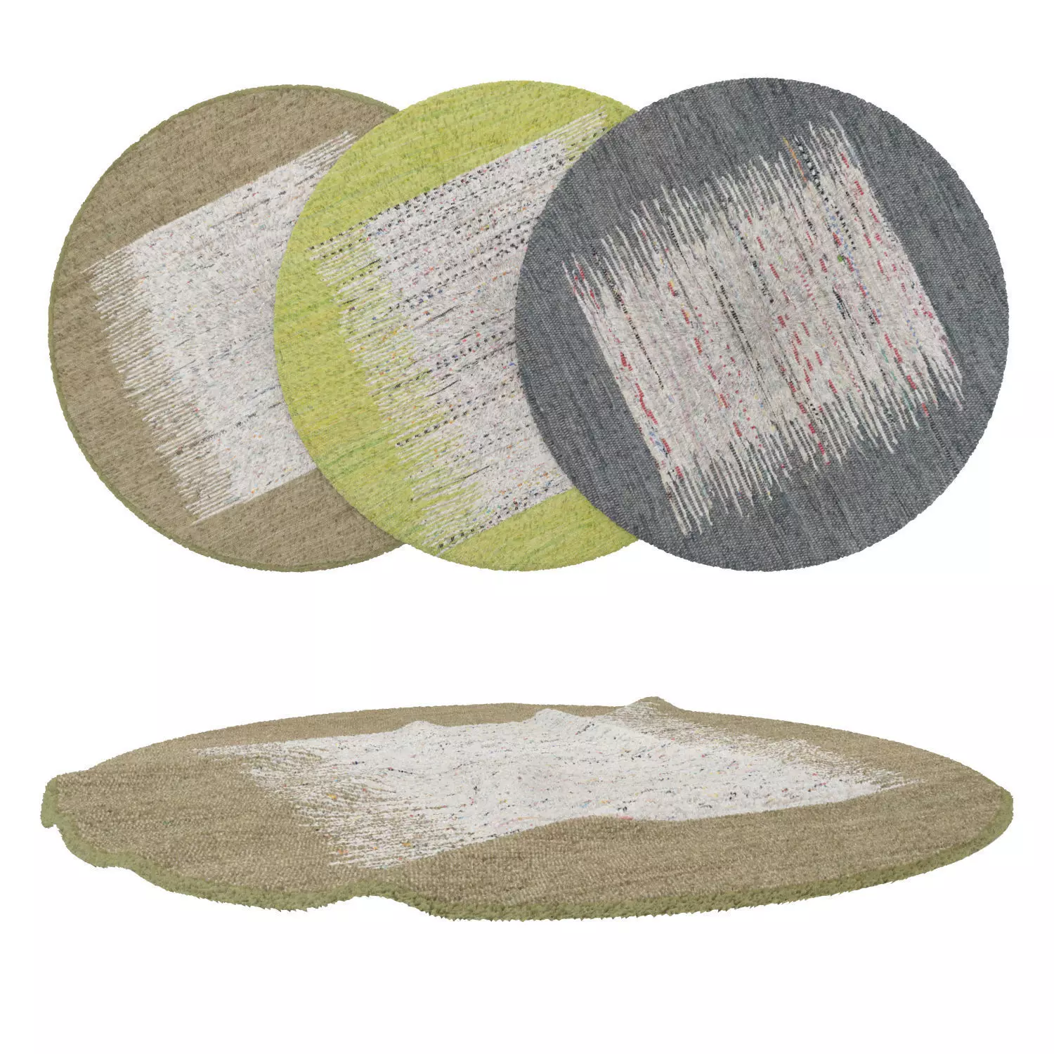 Round Rug Set 251 3D model_0