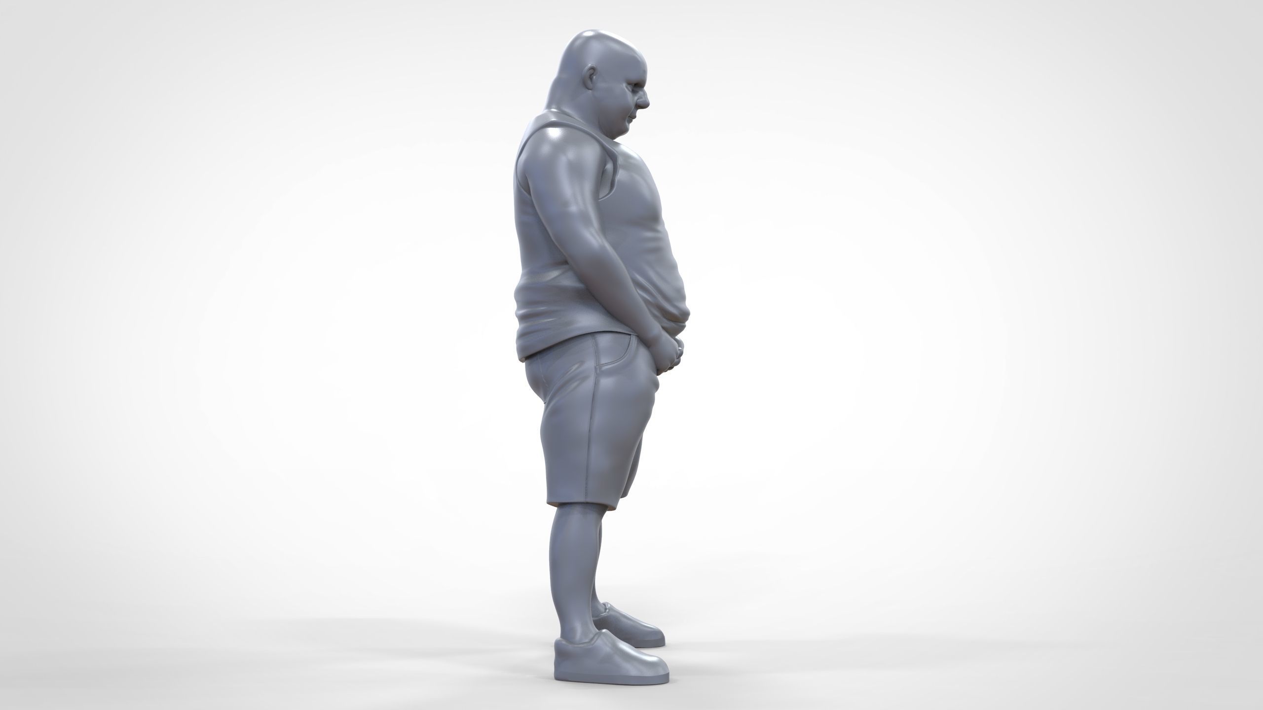 Man Peeing Urinating after drinking beer 3D print model_23