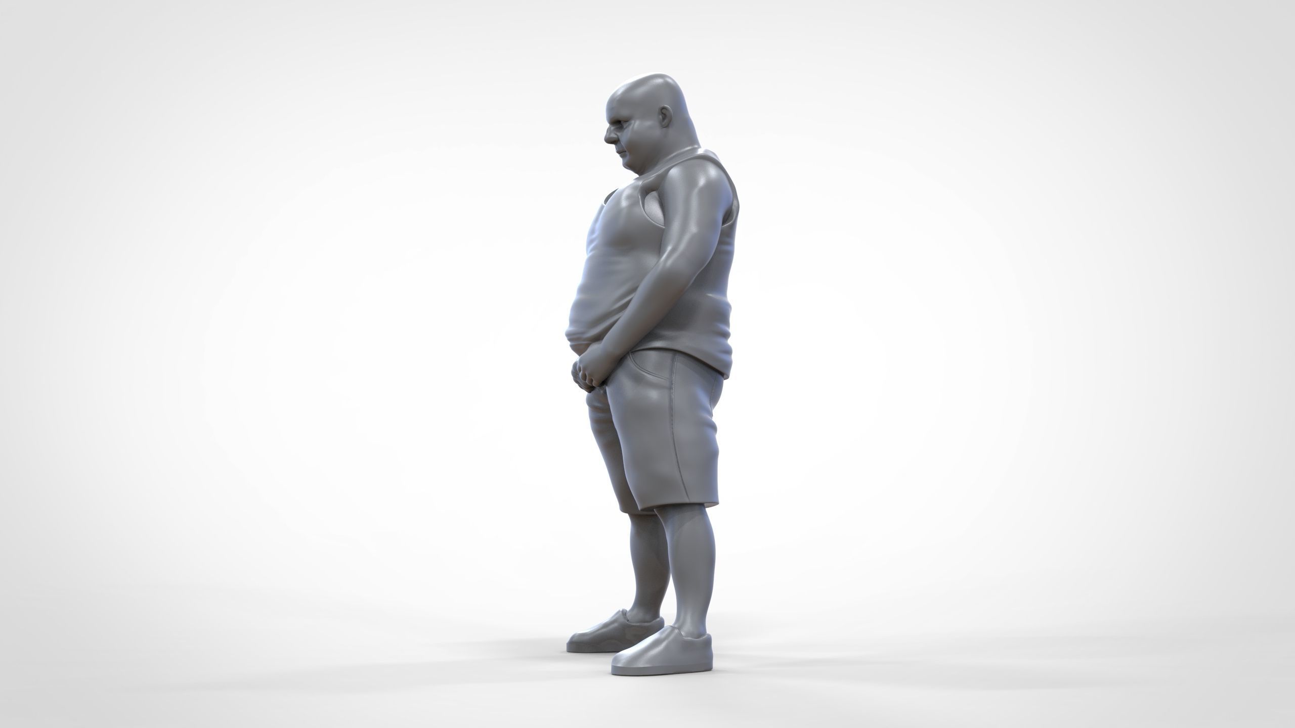Man Peeing Urinating after drinking beer 3D print model_27