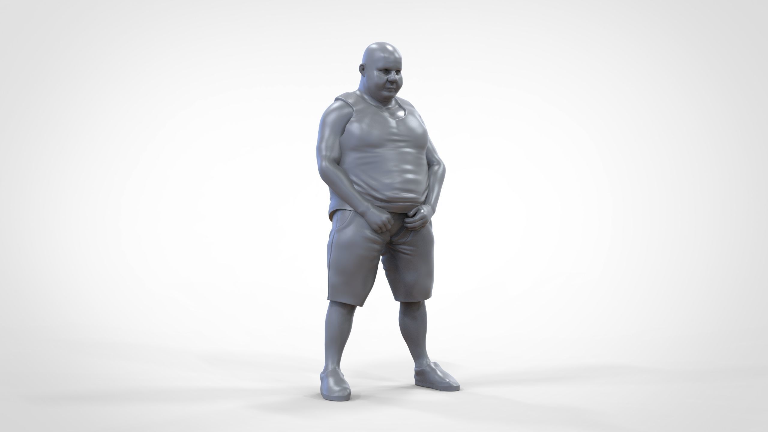 Man Peeing Urinating after drinking beer 3D print model_29