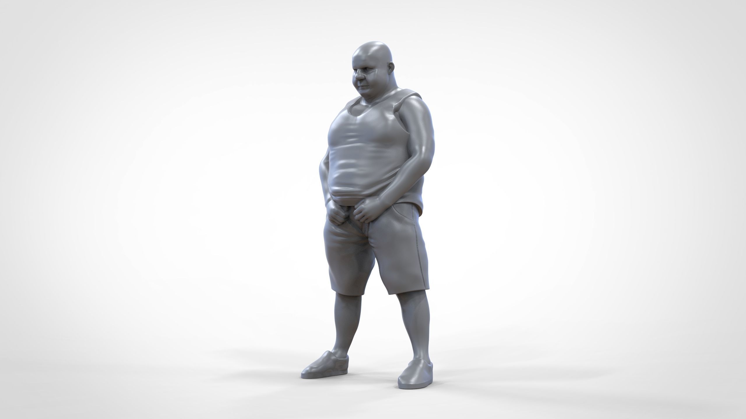 Man Peeing Urinating after drinking beer 3D print model_28