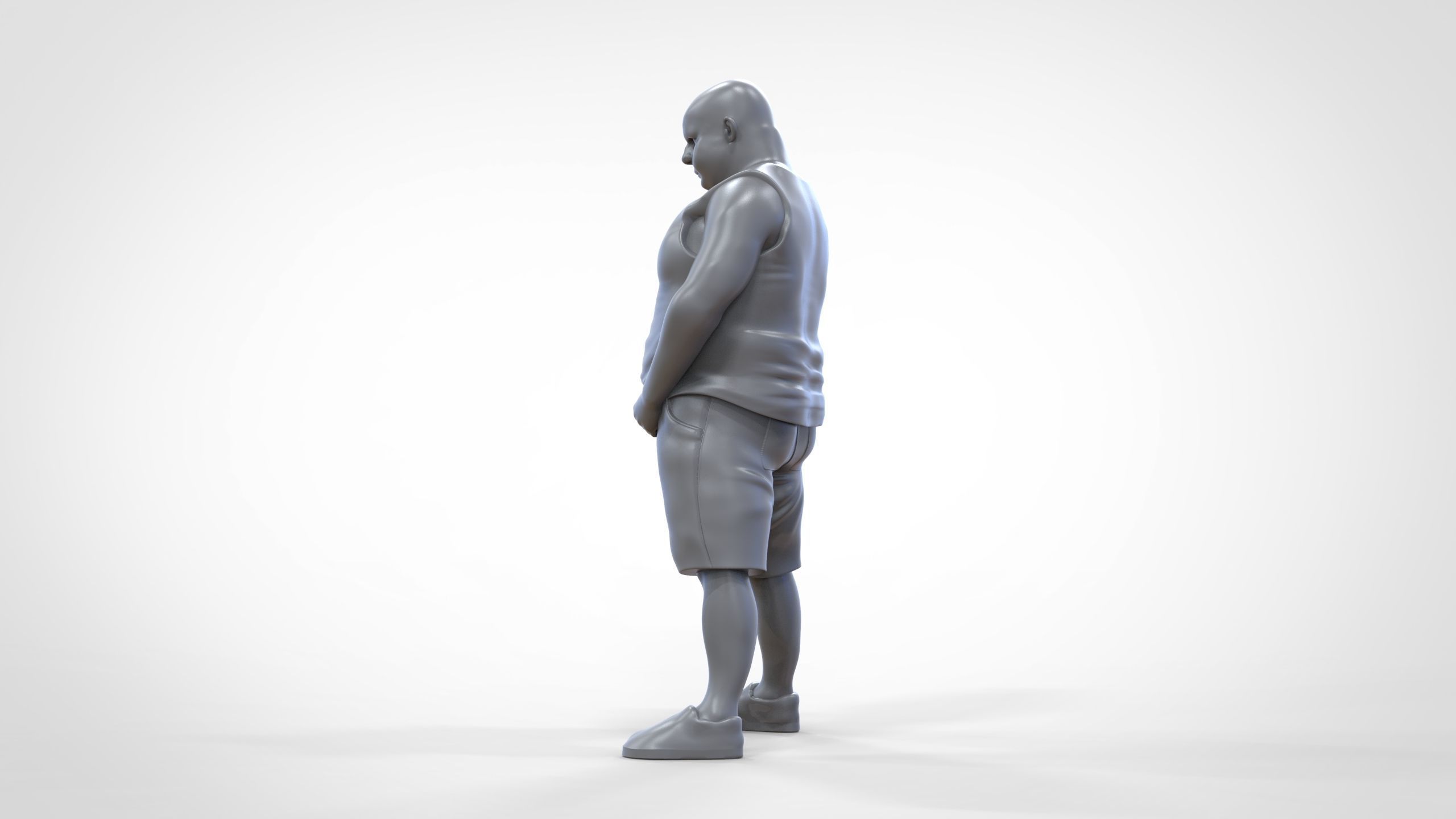 Man Peeing Urinating after drinking beer 3D print model_1