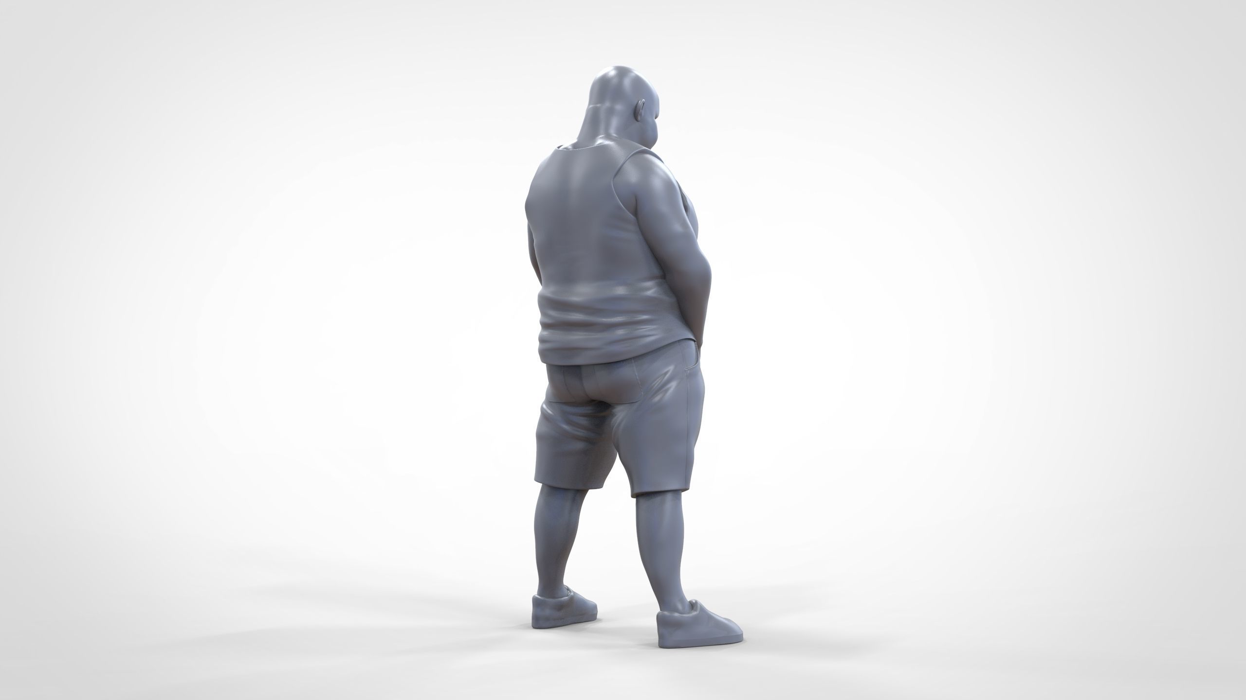 Man Peeing Urinating after drinking beer 3D print model_24