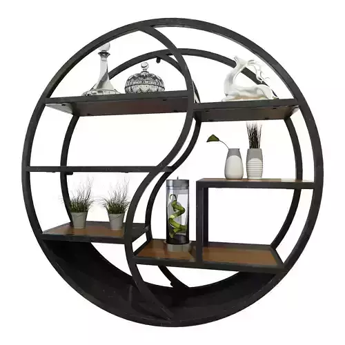 Floating Shelves for Wall Round Wood Shelves Wall Mounted Black