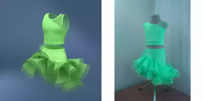 dance dress 3d