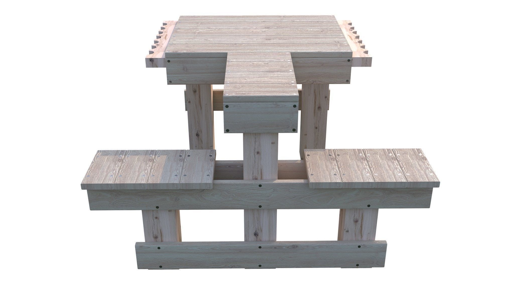 Rifle shooting bench 3D model_1