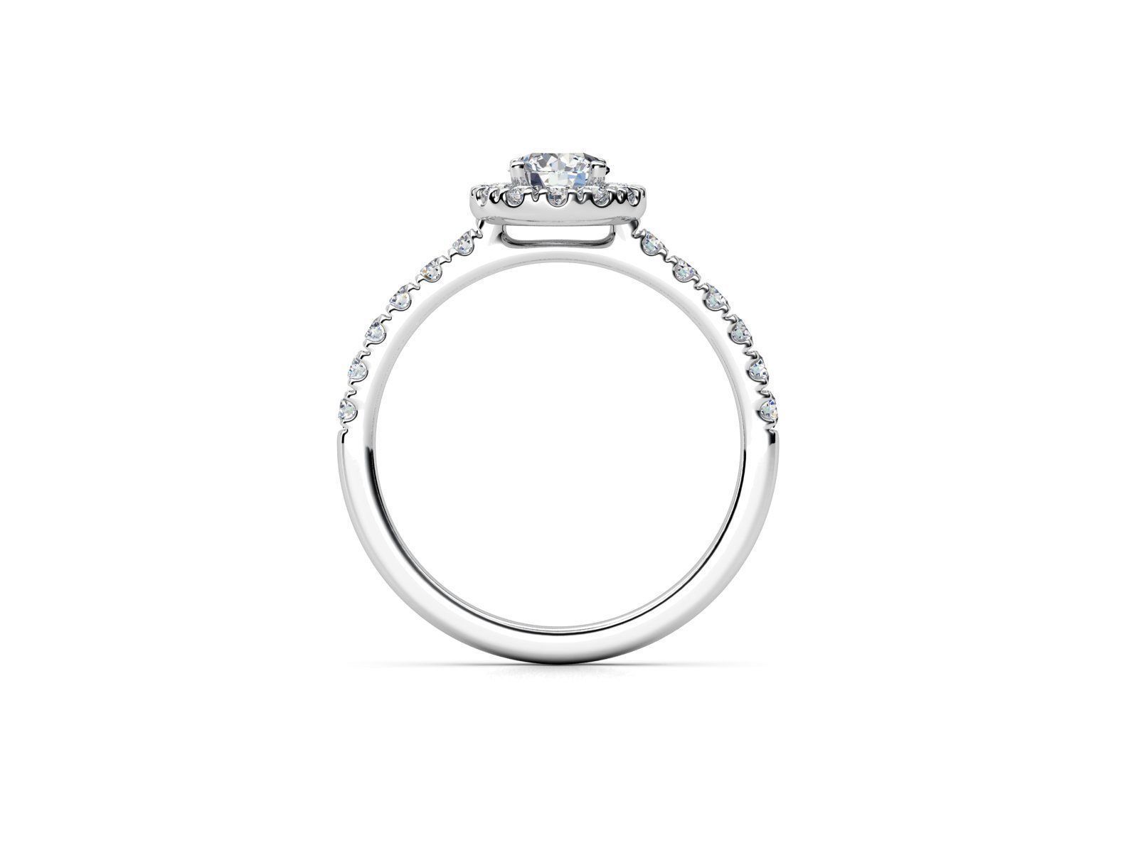 ZDR017 round diamond halo engagement ring 3D print model_2
