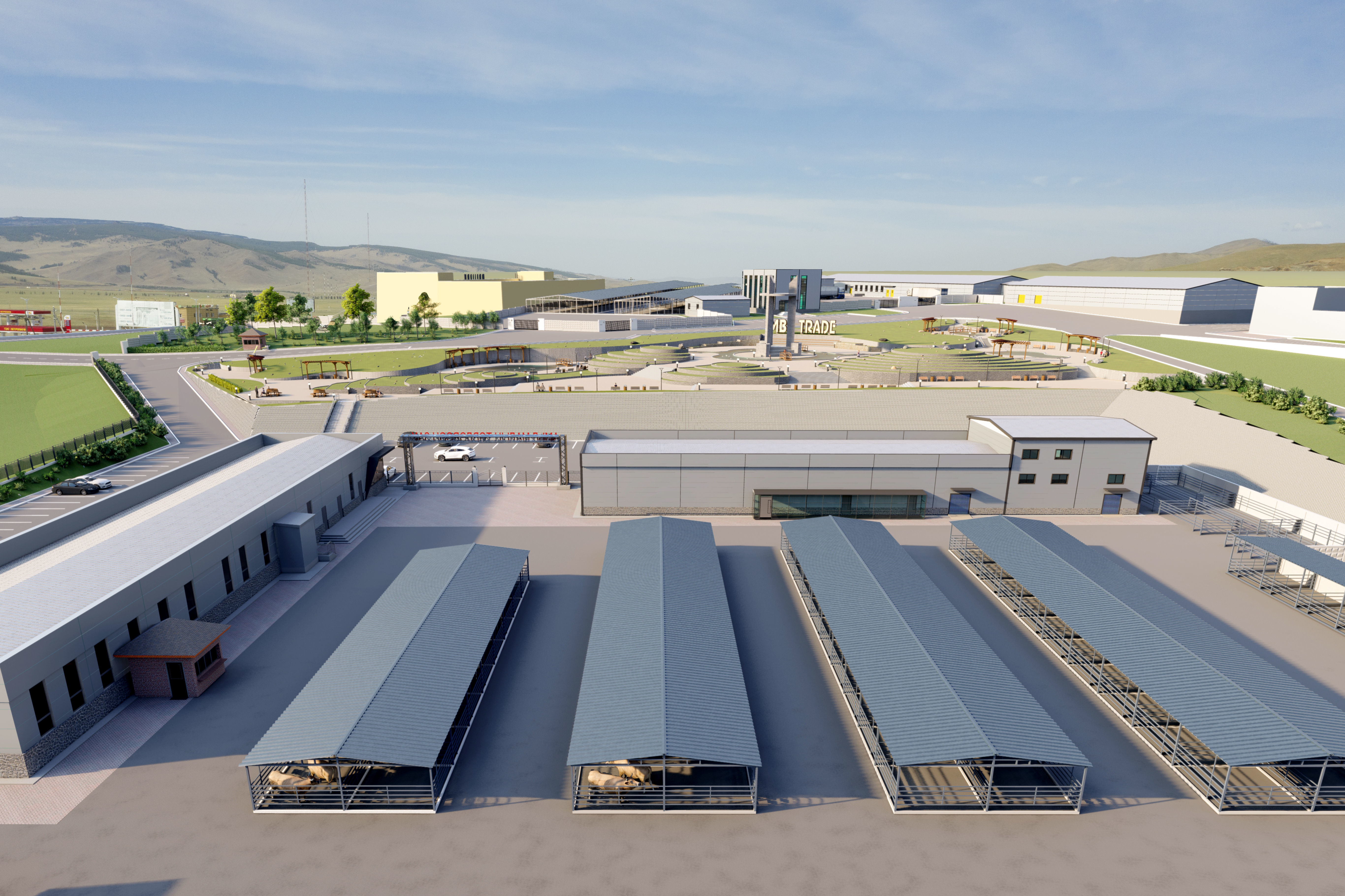 factory master plan  3D model_1