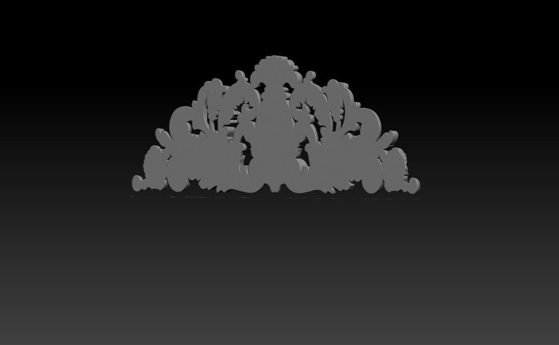 Baroque ornaments model 3D print model_17