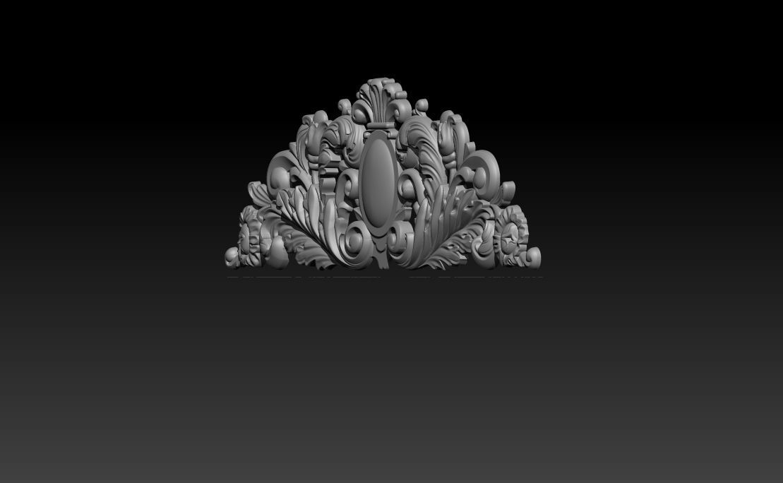 Baroque ornaments model 3D print model_14