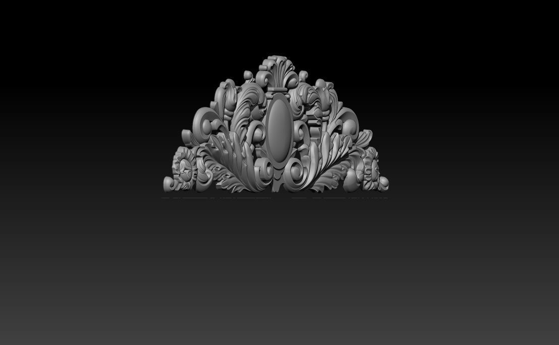 Baroque ornaments model 3D print model_16