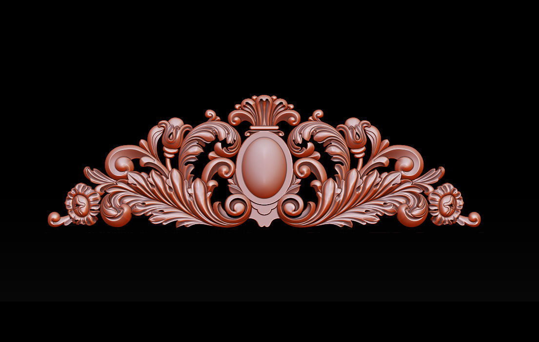 Baroque ornaments model 3D print model_9