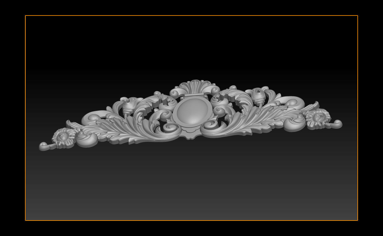 Baroque ornaments model 3D print model_10