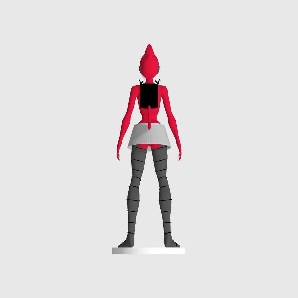 regular show margaret fist pump 3D print model_3