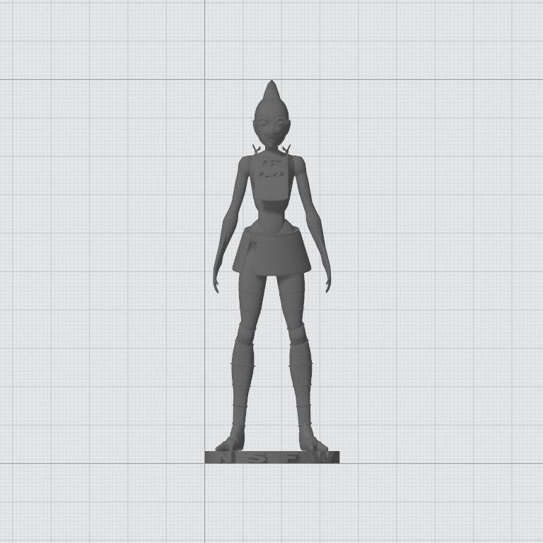 regular show margaret fist pump 3D print model_6