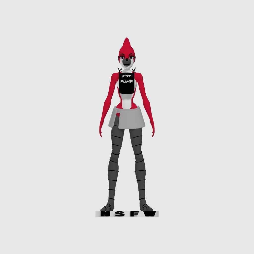 regular show margaret fist pump 3D print model_1
