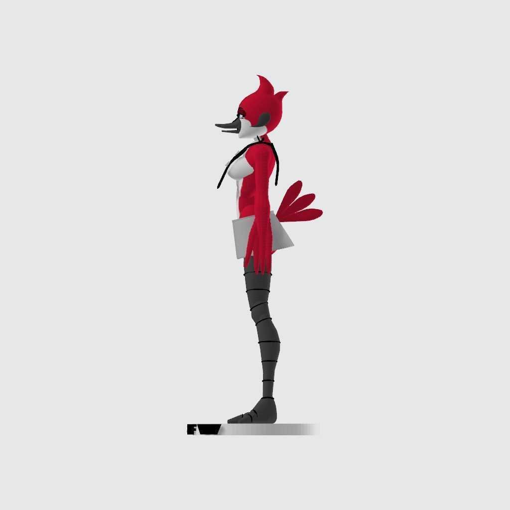 regular show margaret fist pump 3D print model_2