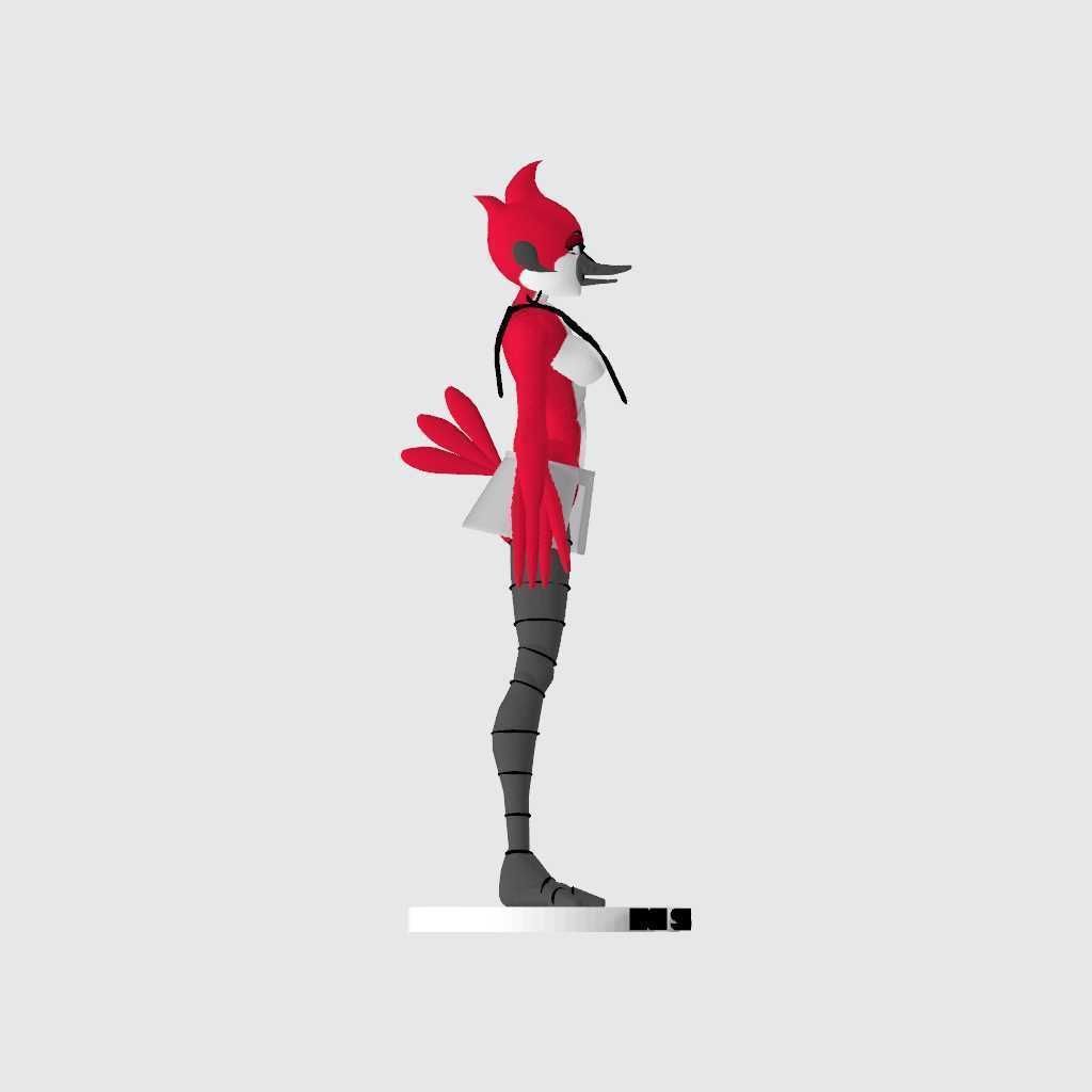 regular show margaret fist pump 3D print model_4