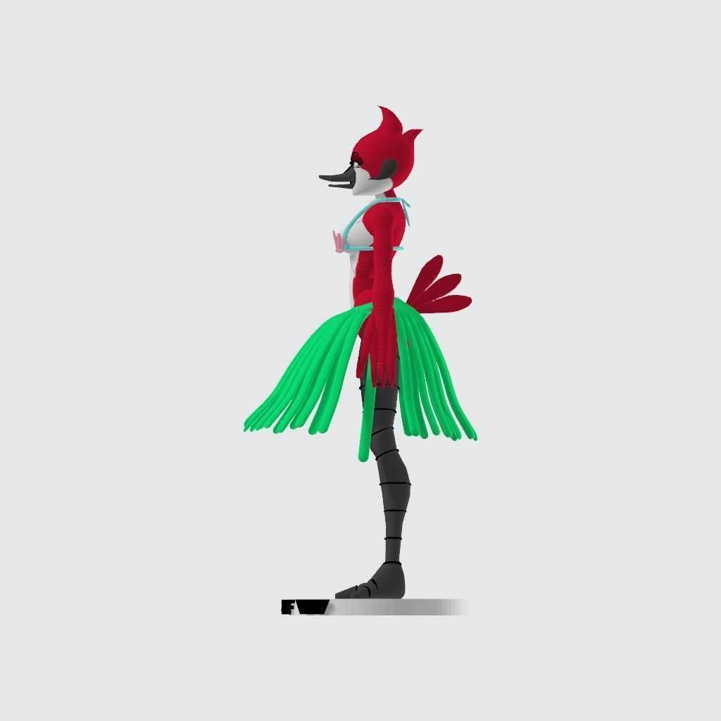 regular show margaret beach 3D print model_2