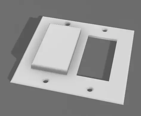 Rocker Switch Guard 3D print model_0