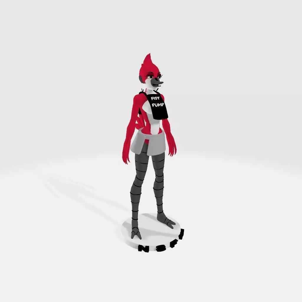 regular show margaret fist pump 3D print model