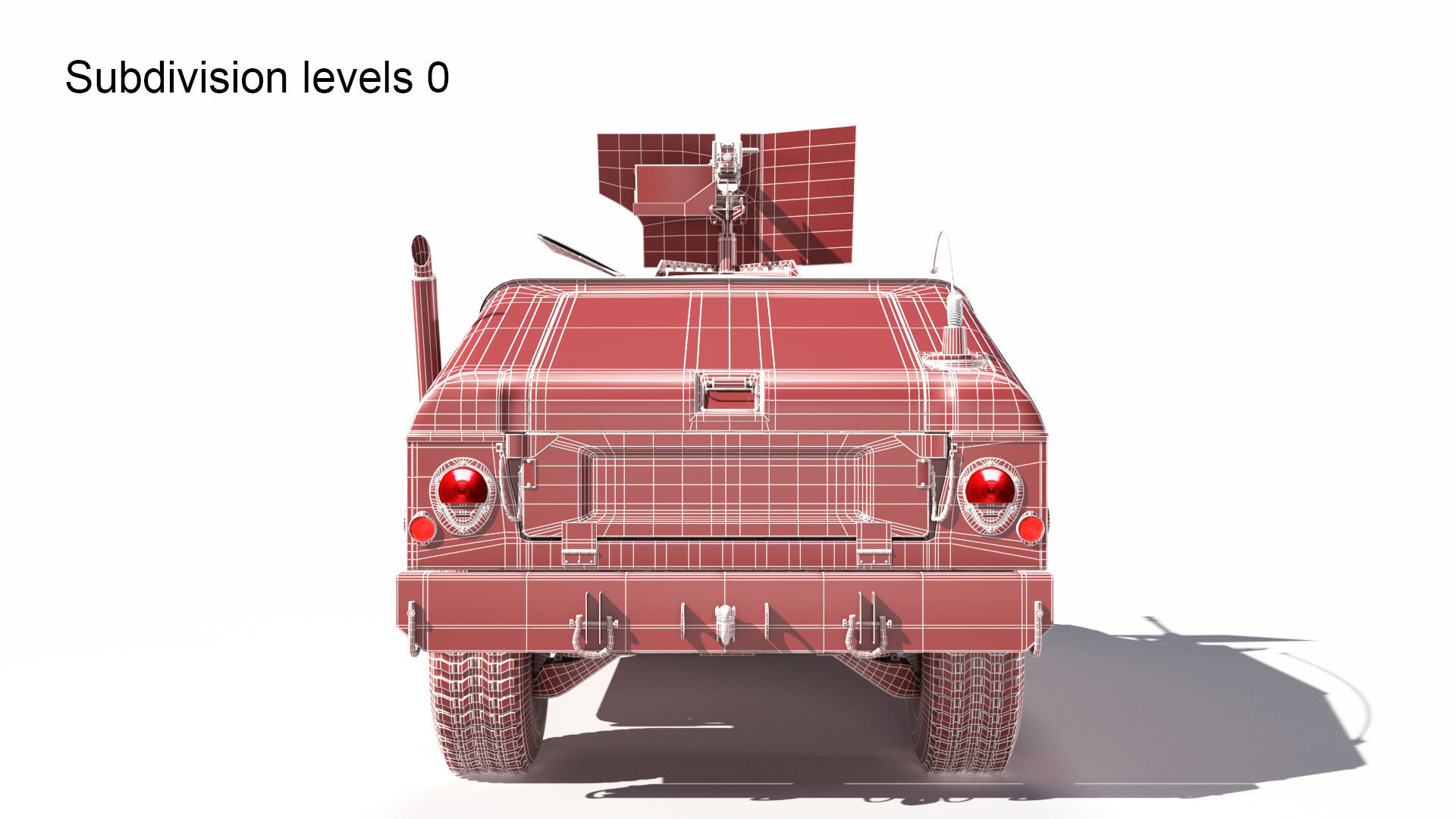 Humvee M998 M1025 Weapons Carrier Slant Back 3D model_17