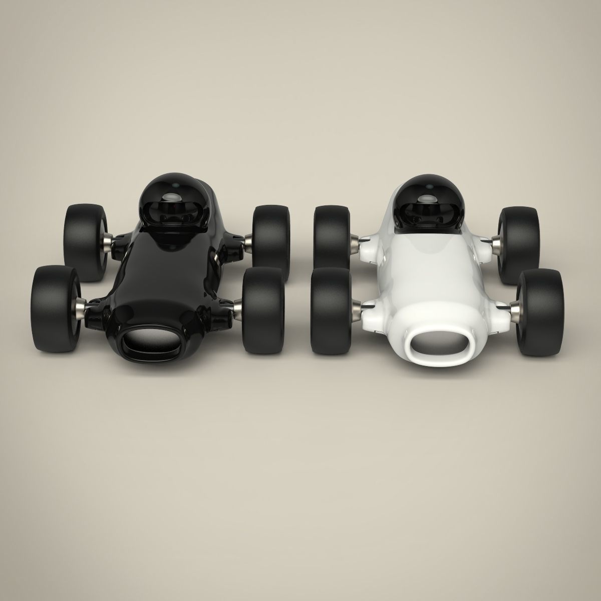 Racing Toy Car Set 3D model_6