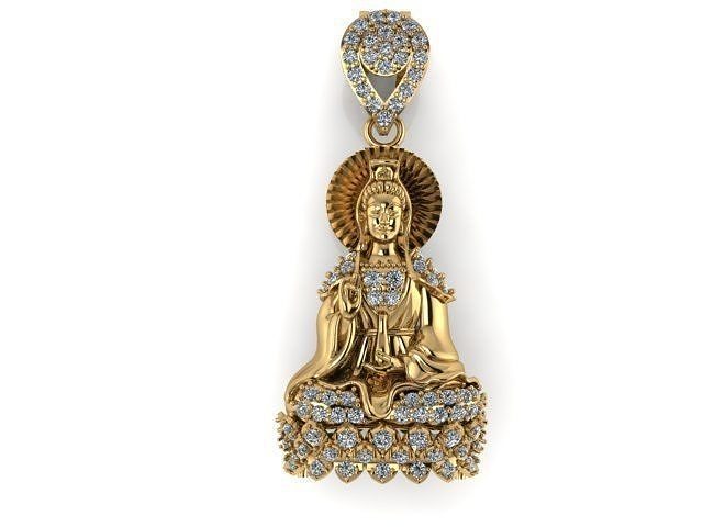 pendant  mandarin yin  Buddha 3D print model