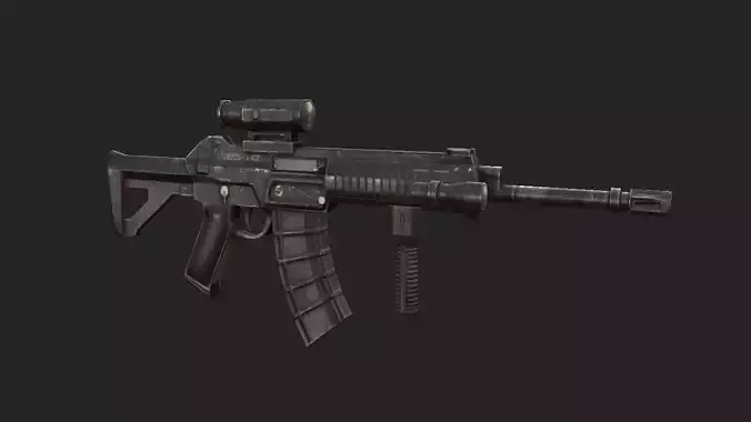 QBZ 191  Low-poly 3D model