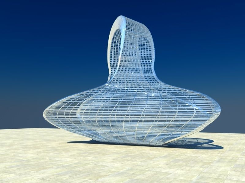 Modern Sculpture 3D model_2